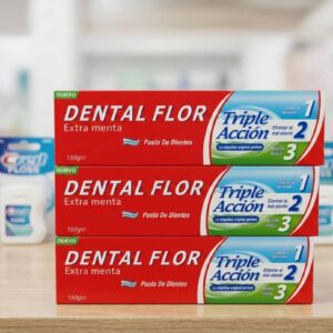 Pasta Dental Dental Flor Extra Menta 150g – Triple Acción Protección Bucal